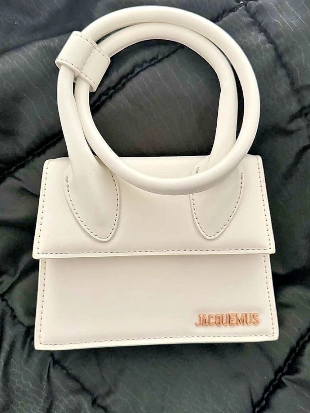 Jacquemus Le Chiquito Moyen Mini Bag in White NWT